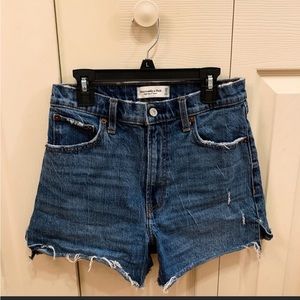 Abercrombie & Fitch 4” Denim Mom Shorts